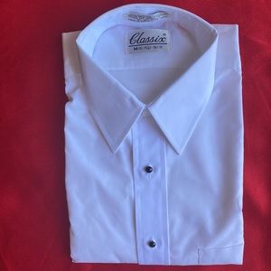 Brand new M-9 Classics tuxedo shirt white special occasions for men